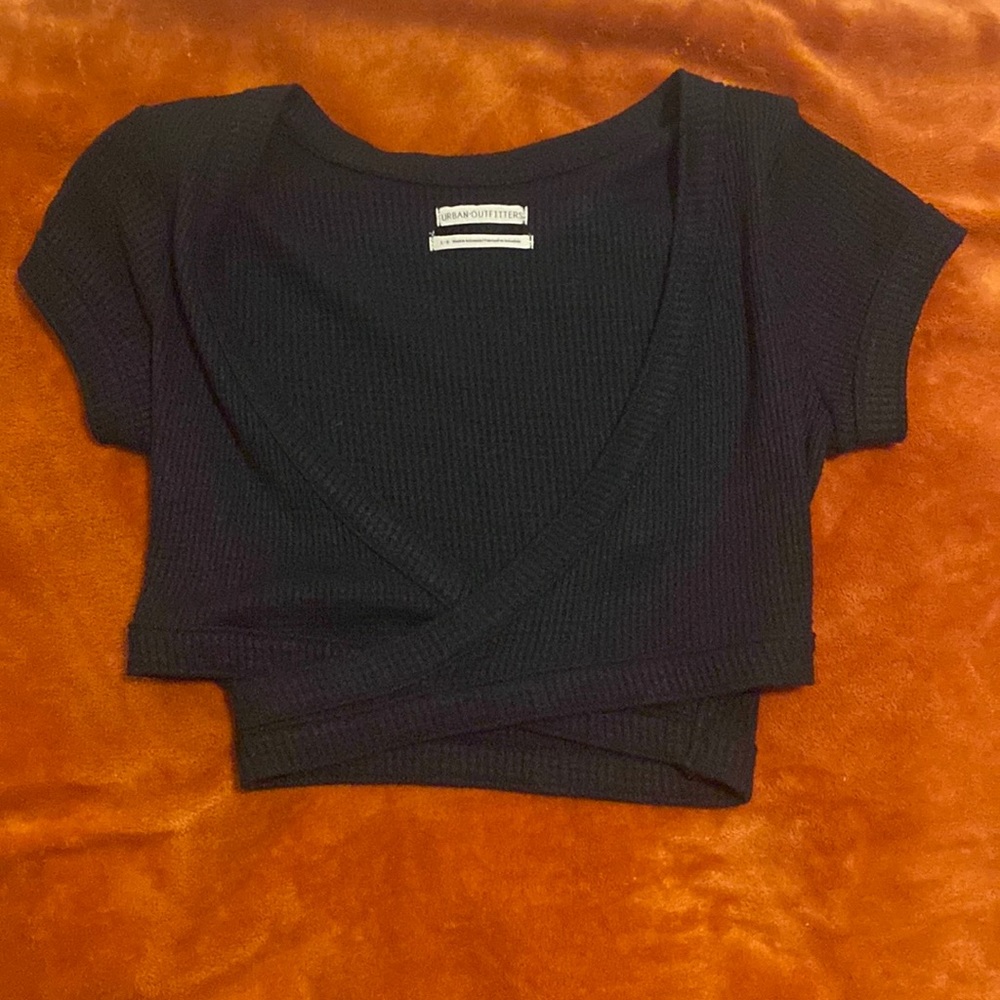 Urban Outfitters Short Sleeve Criss Cross Top